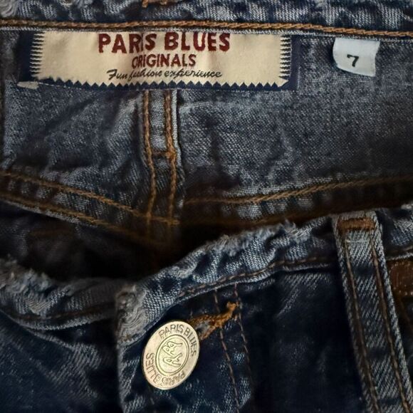 Paris Blues Y2K Distressed Denim Skirt - Picture 6 of 11